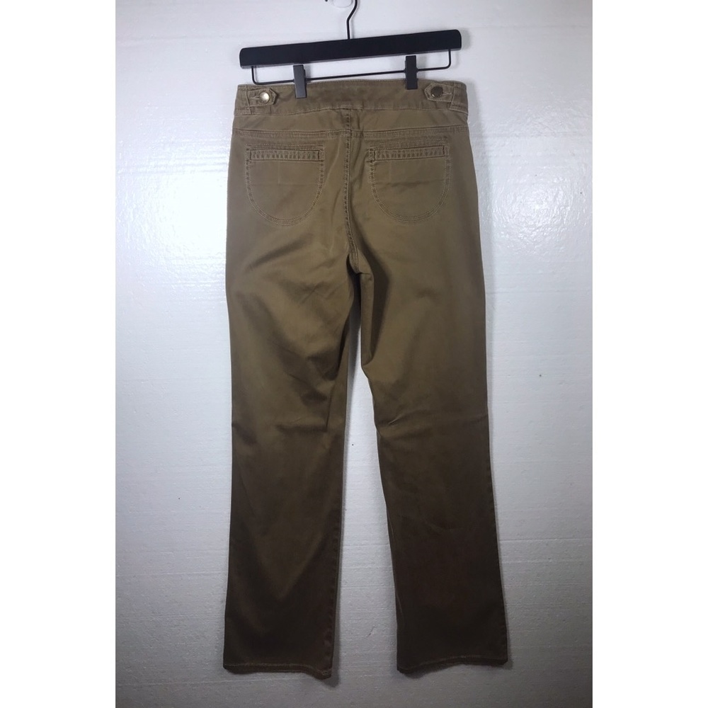 Cache 6 Brown Button Detail Casual Trouser Pants - image 3